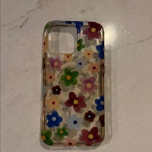 Floral MagSafe Clear Phone Case with Grip - Multicolor